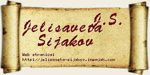 Jelisaveta Šijakov vizit kartica